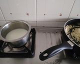 A picture of step 2 of Mango Kesari.