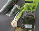 A picture of step 1 of Cucumber pickle.