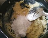 A picture of step 4 of Badam laddu.