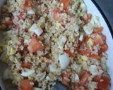 Foto del paso 3 de la receta: Ensalada saludable de arroz integral, huevo, tomate y mayonesa light