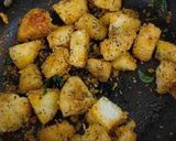 A picture of step 3 of Fried Masala Idli(leftover idlis).