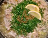 A picture of step 15 of Authentic Hakata-Style Soy Sauce Motsu Nabe at Home.