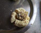 A picture of step 6 of Gulkand Stuffed Paneer Laddoo.