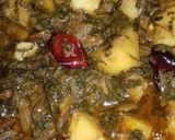 A picture of step 10 of Soya Palak Aalu #Cookpadapp #Sehri_Contest #5WeeksChallenges.