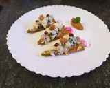 A picture of step 22 of WorkShop Spinach chatpata with muhammara dip.