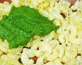 A picture of step 5 of Spinach Pesto Pasta.