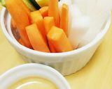A picture of step 3 of Vegetable Sticks with Miso Mayo Dip.