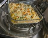A picture of step 9 of Baked Chifferi with Veggies and White Sauce.