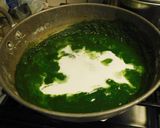A picture of step 6 of Palak Panneer.