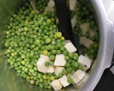 A picture of step 4 of Mattar Paneer n Rice#Theme Contest.