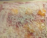 Foto del paso 3 de la receta: Hojaldre de jamón, bacon y huevos de codorniz