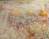 Foto del paso 3 de la receta: Hojaldre de jamón, bacon y huevos de codorniz