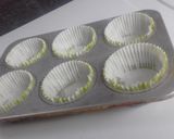 A picture of step 1 of Crazy Cupcakes - no eggs, no butter, no milk.