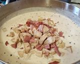 Foto del paso 7 de la receta: Fideos a la crema con pollo y panceta