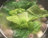 牛肉丸子 生菜 豆腐汤（简单料理 /利用剩余食材）的食譜步驟10照片