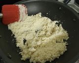 A picture of step 1 of Butterscotch sooji sheera.