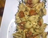 Une image de l'étape 4 de Pâtes aux Tomates cerises feta pesto.