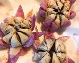 Hình bước làm 9 của món Lotus Flaky Moon Cakes (Bánh trung thu ngàn lớp hình hoa sen chay)