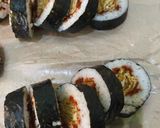 Foto langkah ke 2 dari resep Kimbap isi Telur Abon Ayam_Bekal Sekolah.
