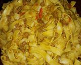 A picture of step 7 of Pasta with minced meat.
