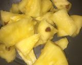 A picture of step 1 of Pineapple and sprite frizzle.