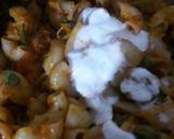 A picture of step 8 of Mexican Macroni pasta.