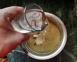 A picture of step 5 of Kachha Aam panna.