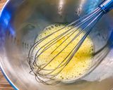 A picture of step 1 of Gluten Free low-fat Matcha Pancakes.