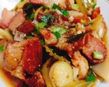 Hình bước làm 3 của món Thịt quay kho cải chua
