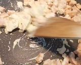 Une image de l'étape 4 de Pâtes au saumon et pesto de courgettes.
