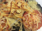 Berenjenas y tomates con queso 