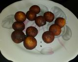 A picture of step 1 of Gulabjamun in rabri.