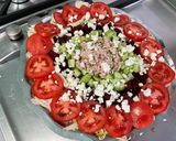 Une image de l'étape 14 de Salade de betteraves aux tomates, concombre, thon et feta.
