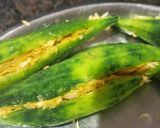 A picture of step 3 of Stuffed bitter gourd.
