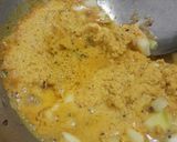 A picture of step 5 of Totapuri raw mango Urad Methi - Goan style curry.