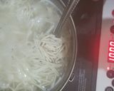A picture of step 1 of Noodles ball.