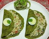 A picture of step 9 of Egg Stuff Spinach Green Paratha.