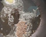 A picture of step 9 of Palak poori and Aloo Matar.