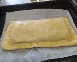 Foto del paso 7 de la receta: Hojaldre tipo empanada de pollo con queso y mermelada