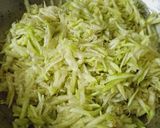 A picture of step 2 of Dudhi khis(bottle gourd).
