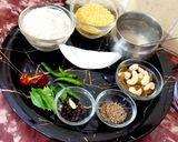 A picture of step 1 of Khara Pongal (Ven Pongal).