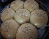 A picture of step 1 of Stuffed Creamy Buns with Chocolate Sauce.