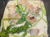 蒜香奶油鯛魚義大利麵