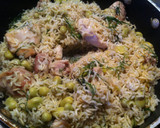 Foto del paso 6 de la receta: Arroz basmati con pollo, habas y eneldo