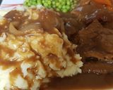 A picture of step 11 of My Gorgeous Braising Steak and onion in Gravy.