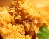 A picture of step 6 of Magic!? Delicious Grilled Rice Balls in a Frying Pan.