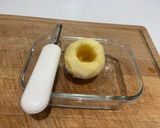 Une image de l'étape 2 de Pommes aux pralin sauce au miel.
