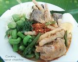 รูปขั้นตอนการทำที่ 8 ของ ขนมจีนน้ำยาไก่