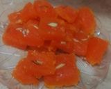 A picture of step 4 of Custard halwa.
