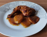 Foto del paso 7 de la receta: Pollo en salsa de mandarina con papas al pimentón en airfryer